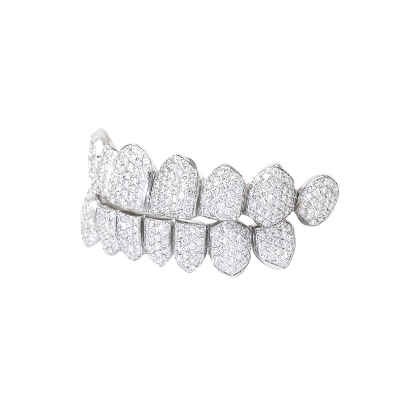 Custom VS1 Clarity Handset Diamond Grillz (Zig Zag/Honeycomb Setting)