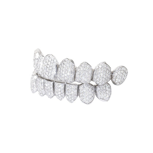 Custom VS1 Clarity Handset Diamond Grillz (Zig Zag/Honeycomb Setting)